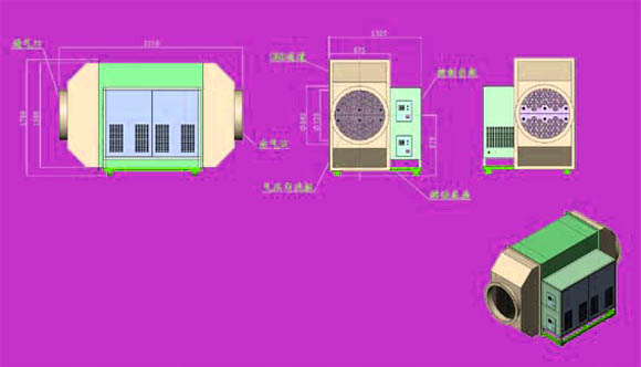 工业废气处理设备结构图