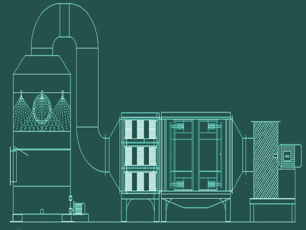 塑料厂废气处理设备工程图